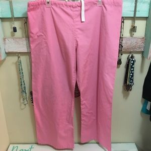 Urban Pink Drawstring Scrub Pants